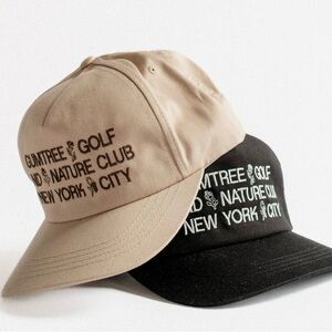 Tan and Black Golf Club Caps